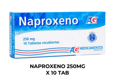 Naproxeno 250mg x 10 tab